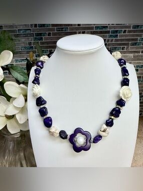 Artisan Beaded Statement Necklace